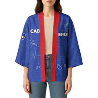 Custom Cape Verde Football Kimono Come On Tubaroes Azuis - Blue - Wonder Print Shop