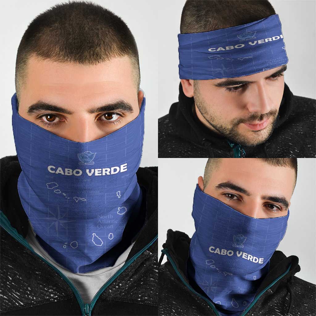 Cape Verde Football Neck Gaiter Come On Tubaroes Azuis - Blue - Wonder Print Shop