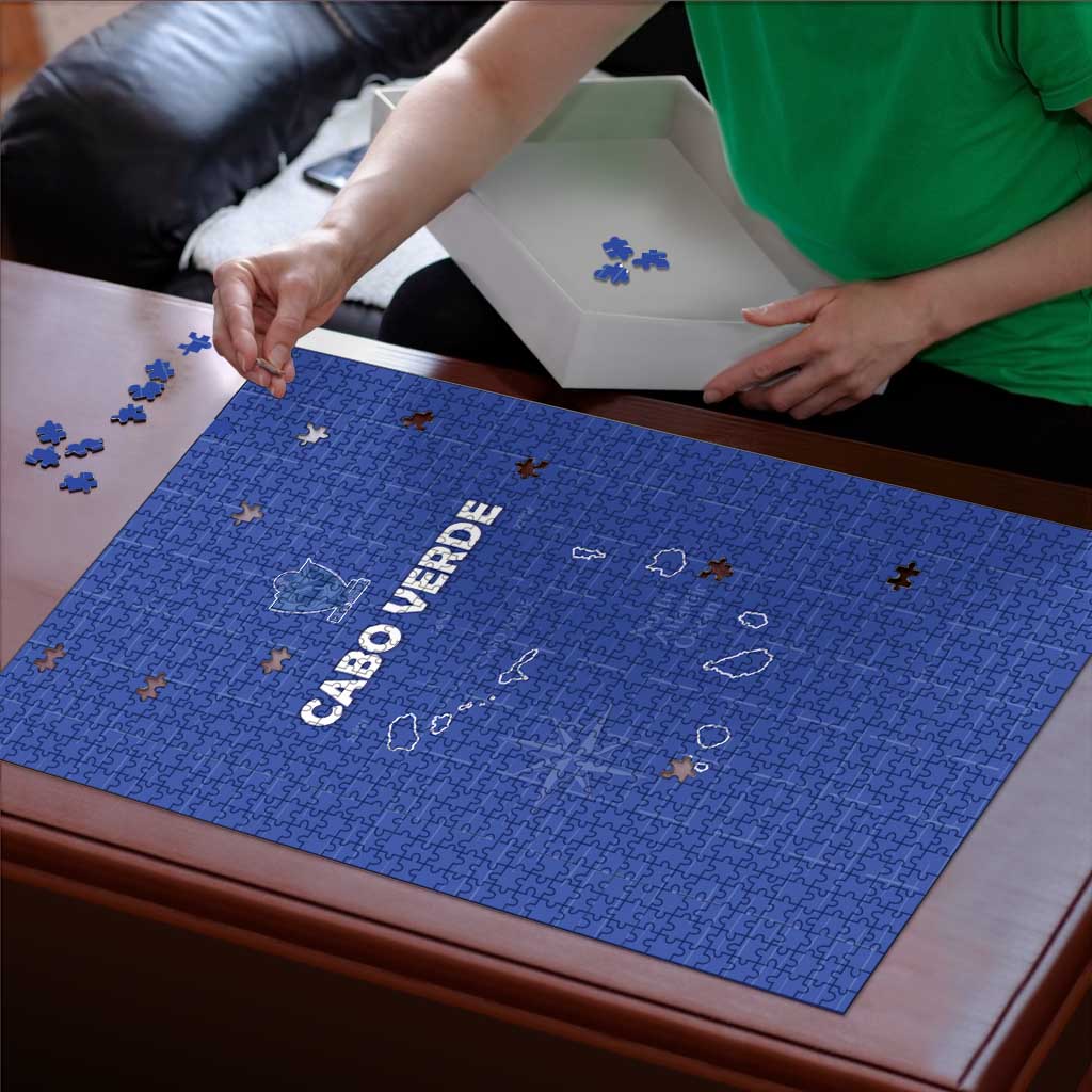 Cape Verde Football Puzzle Come On Tubaroes Azuis - Blue - Wonder Print Shop