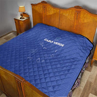 Cape Verde Football Quilt Come On Tubaroes Azuis - Blue - Wonder Print Shop