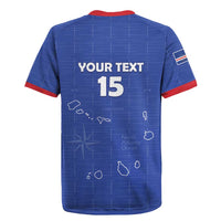 Custom Cape Verde Football Rugby Jersey Come On Tubaroes Azuis - Blue - Wonder Print Shop