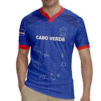 Custom Cape Verde Football Rugby Jersey Come On Tubaroes Azuis - Blue - Wonder Print Shop
