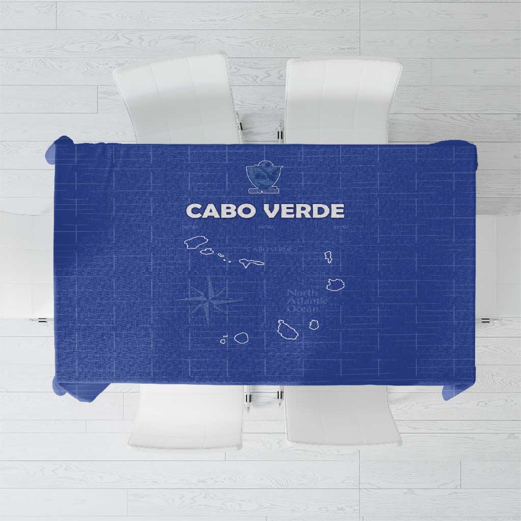 Cape Verde Football Tablecloth Come On Tubaroes Azuis - Blue - Wonder Print Shop