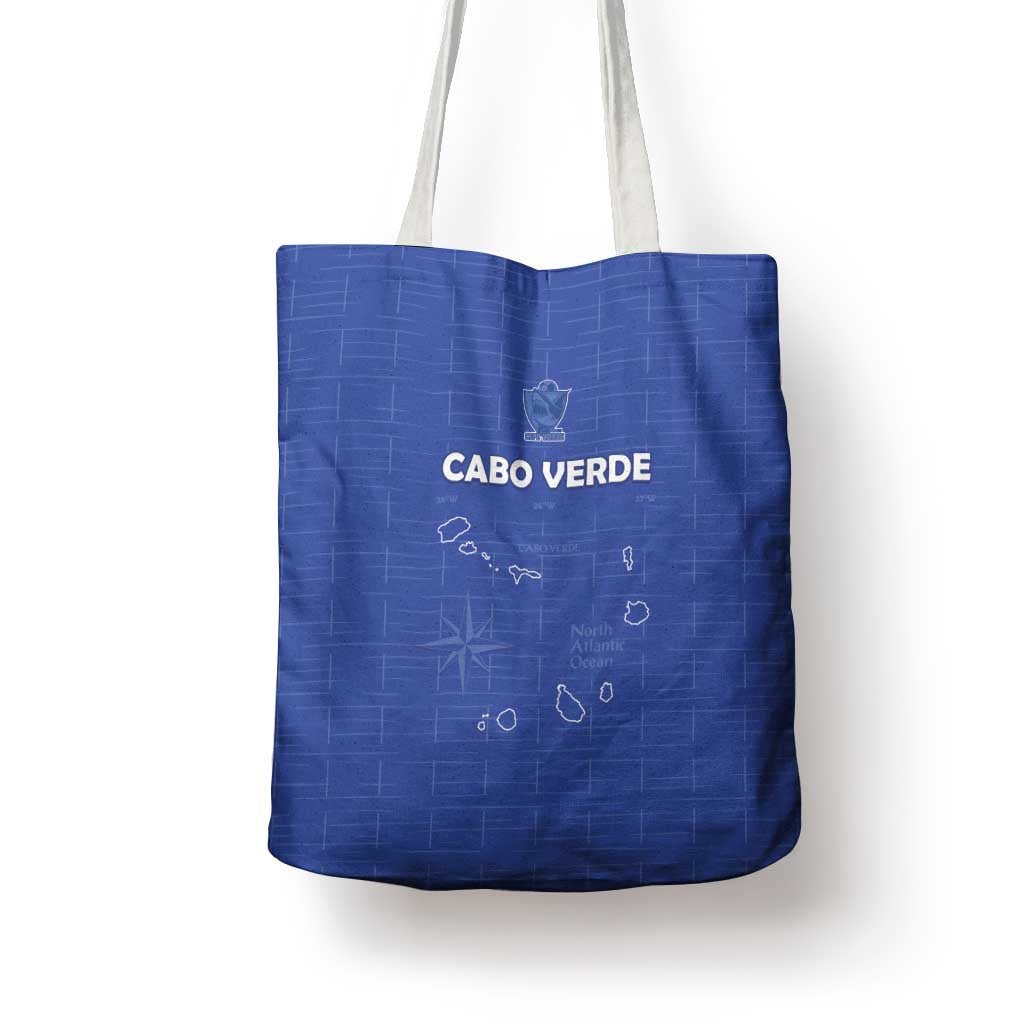 Cape Verde Football Tote Bag Come On Tubaroes Azuis - Blue - Wonder Print Shop