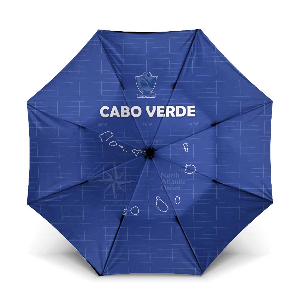 Cape Verde Football Umbrella Come On Tubaroes Azuis - Blue - Wonder Print Shop