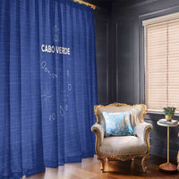 Cape Verde Football Window Curtain Come On Tubaroes Azuis - Blue - Wonder Print Shop