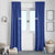 Cape Verde Football Window Curtain Come On Tubaroes Azuis - Blue - Wonder Print Shop