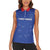 Custom Cape Verde Football Women Sleeveless Polo Shirt Come On Tubaroes Azuis - Blue - Wonder Print Shop