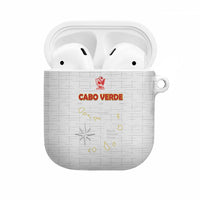 Cape Verde Football AirPods Case Come On Tubaroes Azuis - White - Wonder Print Shop