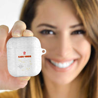 Cape Verde Football AirPods Case Come On Tubaroes Azuis - White - Wonder Print Shop