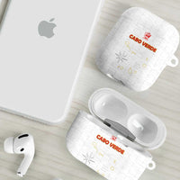 Cape Verde Football AirPods Case Come On Tubaroes Azuis - White - Wonder Print Shop