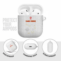 Cape Verde Football AirPods Case Come On Tubaroes Azuis - White - Wonder Print Shop