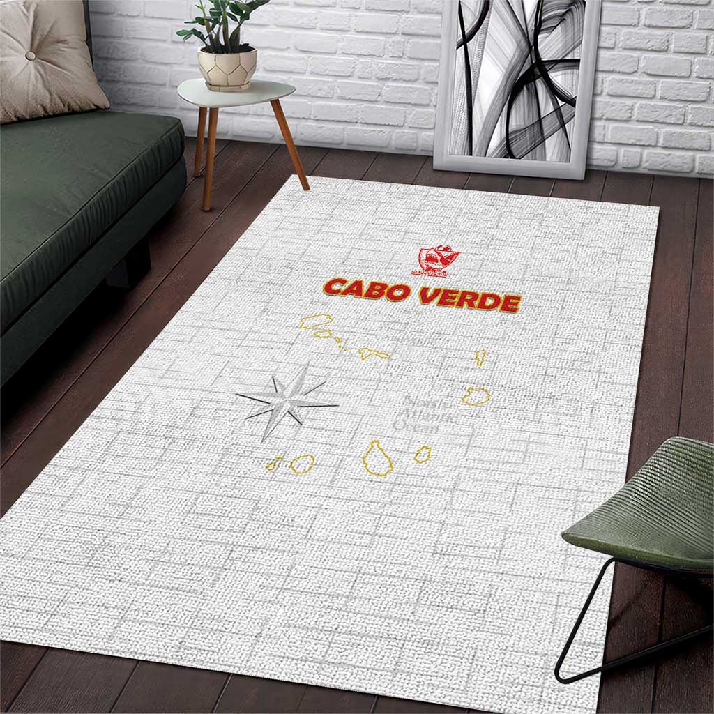 Cape Verde Football Area Rug Come On Tubaroes Azuis - White - Wonder Print Shop