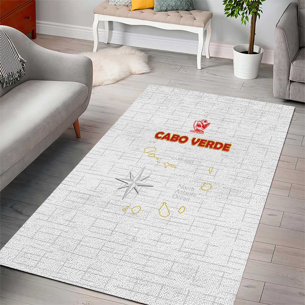 Cape Verde Football Area Rug Come On Tubaroes Azuis - White - Wonder Print Shop