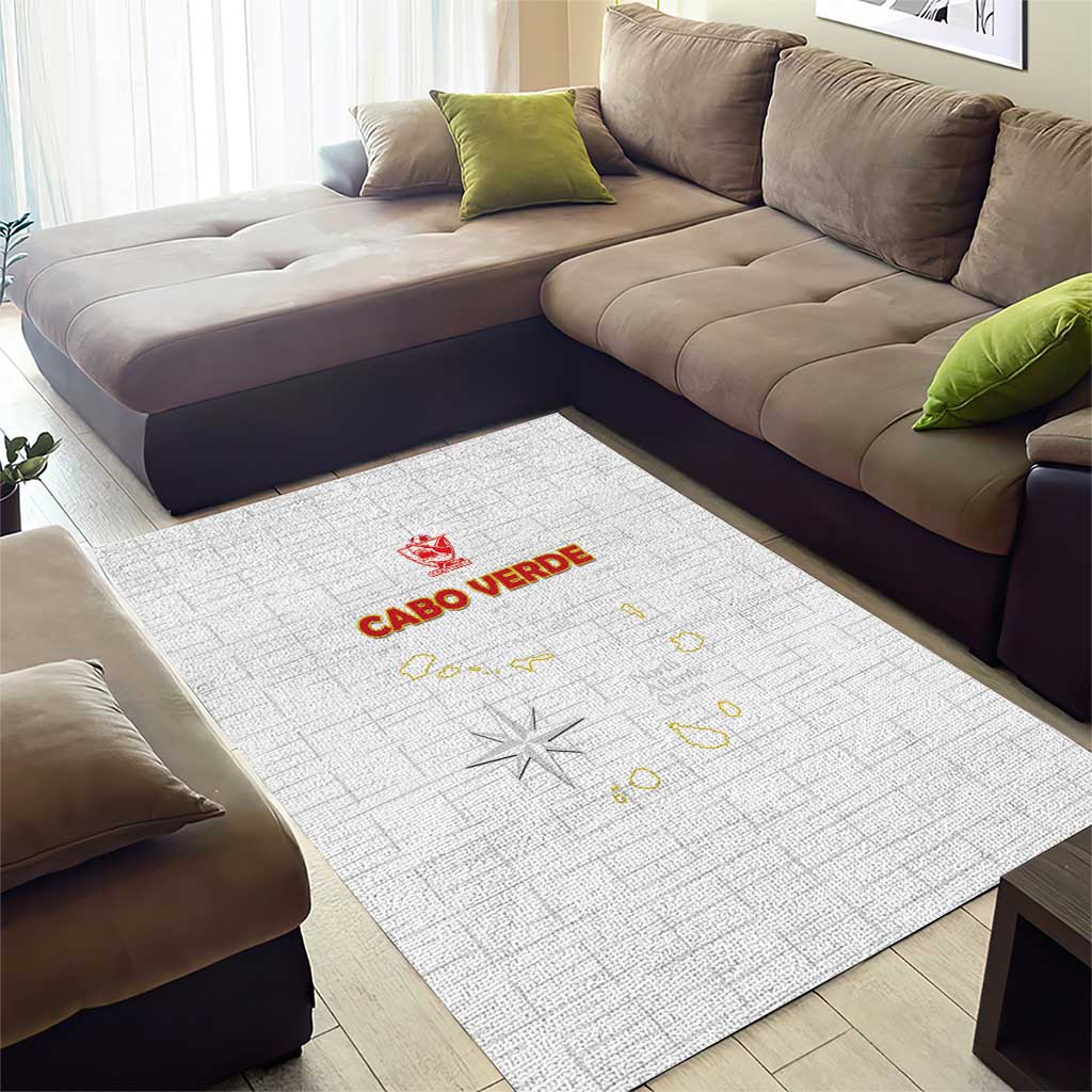 Cape Verde Football Area Rug Come On Tubaroes Azuis - White - Wonder Print Shop