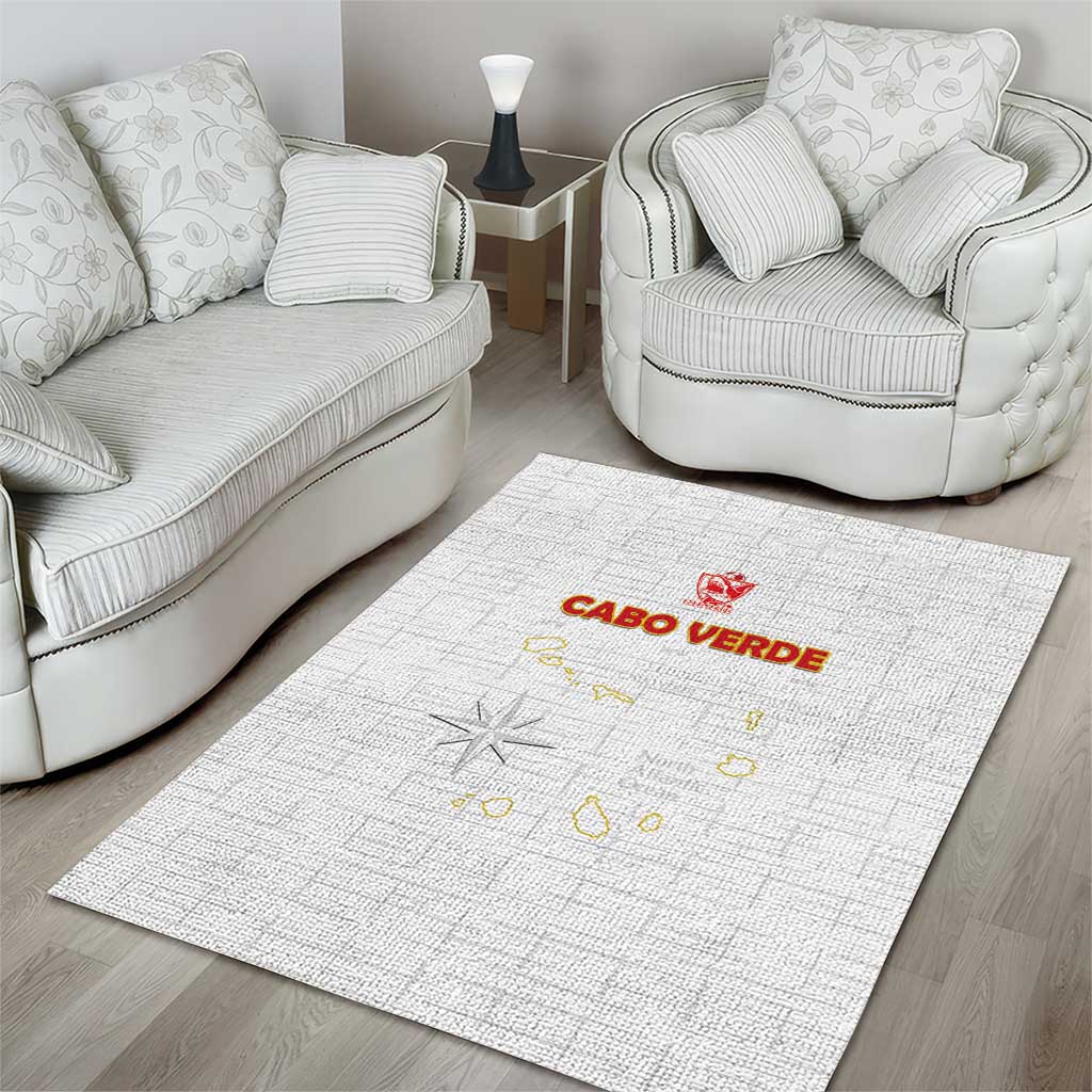 Cape Verde Football Area Rug Come On Tubaroes Azuis - White - Wonder Print Shop
