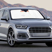 Cape Verde Football Auto Sun Shade Come On Tubaroes Azuis - White - Wonder Print Shop