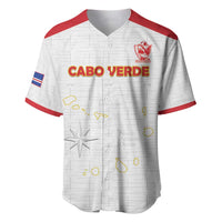 Custom Cape Verde Football Baseball Jersey Come On Tubaroes Azuis - White - Wonder Print Shop