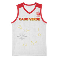 Custom Cape Verde Football Basketball Jersey Come On Tubaroes Azuis - White - Wonder Print Shop