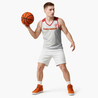 Custom Cape Verde Football Basketball Jersey Come On Tubaroes Azuis - White - Wonder Print Shop