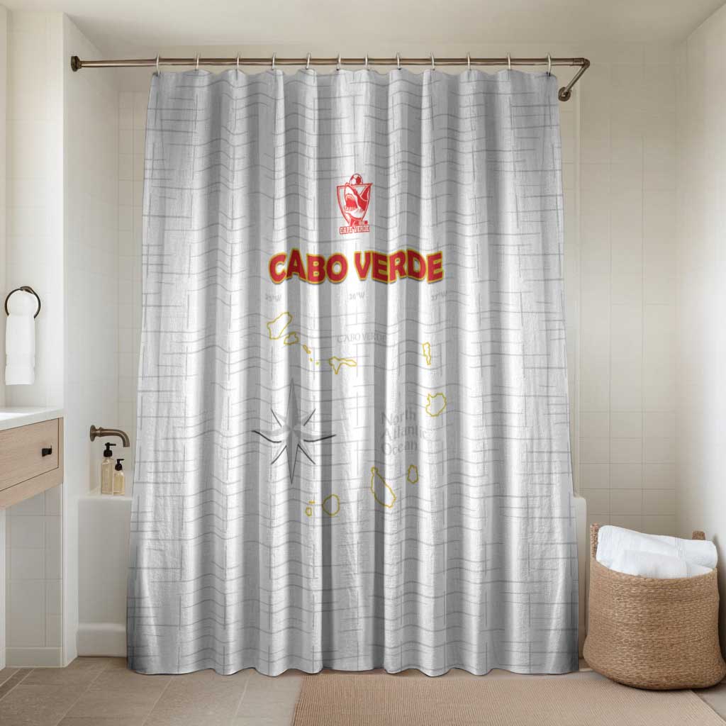 Cape Verde Football Bathroom Set Come On Tubaroes Azuis - White - Wonder Print Shop