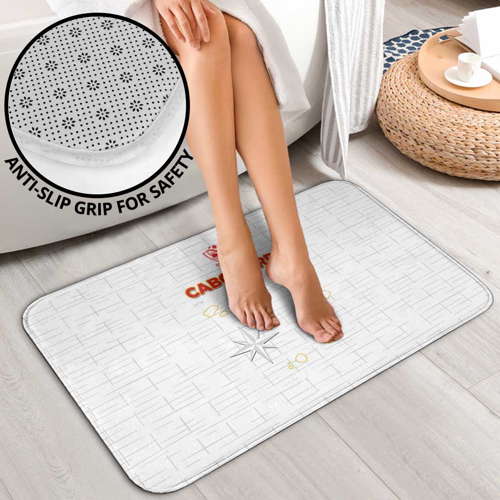 Cape Verde Football Bathroom Set Come On Tubaroes Azuis - White - Wonder Print Shop