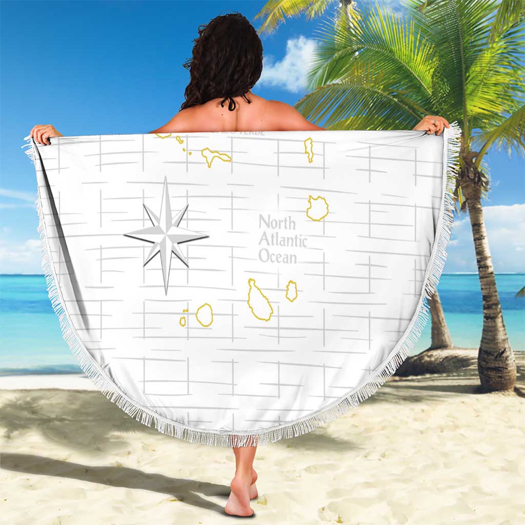 Cape Verde Football Beach Blanket Come On Tubaroes Azuis - White - Wonder Print Shop