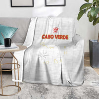 Cape Verde Football Blanket Come On Tubaroes Azuis - White - Wonder Print Shop