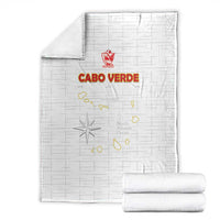 Cape Verde Football Blanket Come On Tubaroes Azuis - White - Wonder Print Shop