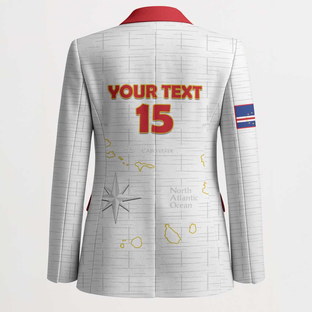 Custom Cape Verde Football Blazer Come On Tubaroes Azuis - White - Wonder Print Shop