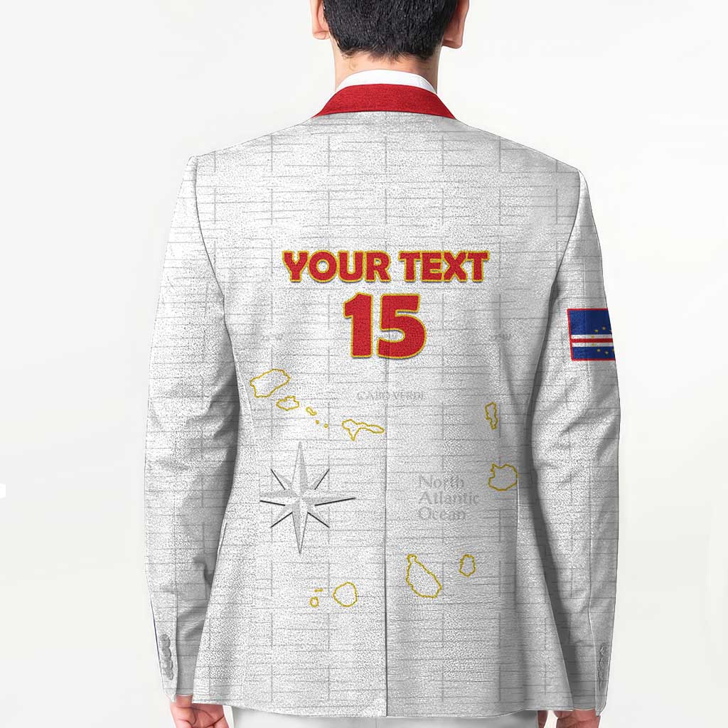 Custom Cape Verde Football Blazer Come On Tubaroes Azuis - White - Wonder Print Shop