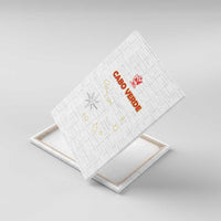 Cape Verde Football Canvas Wall Art Come On Tubaroes Azuis - White - Wonder Print Shop