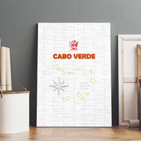 Cape Verde Football Canvas Wall Art Come On Tubaroes Azuis - White - Wonder Print Shop