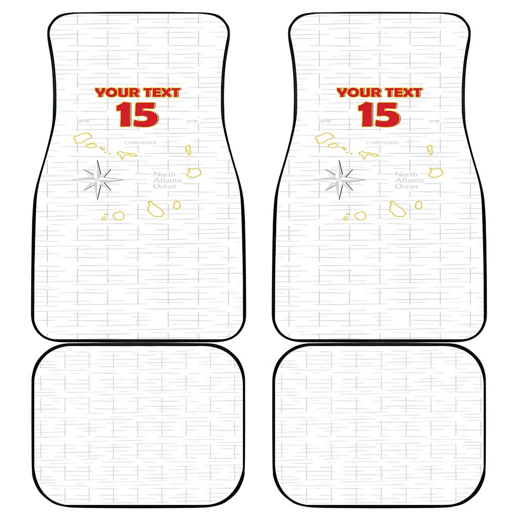 Custom Cape Verde Football Car Mats Come On Tubaroes Azuis - White - Wonder Print Shop