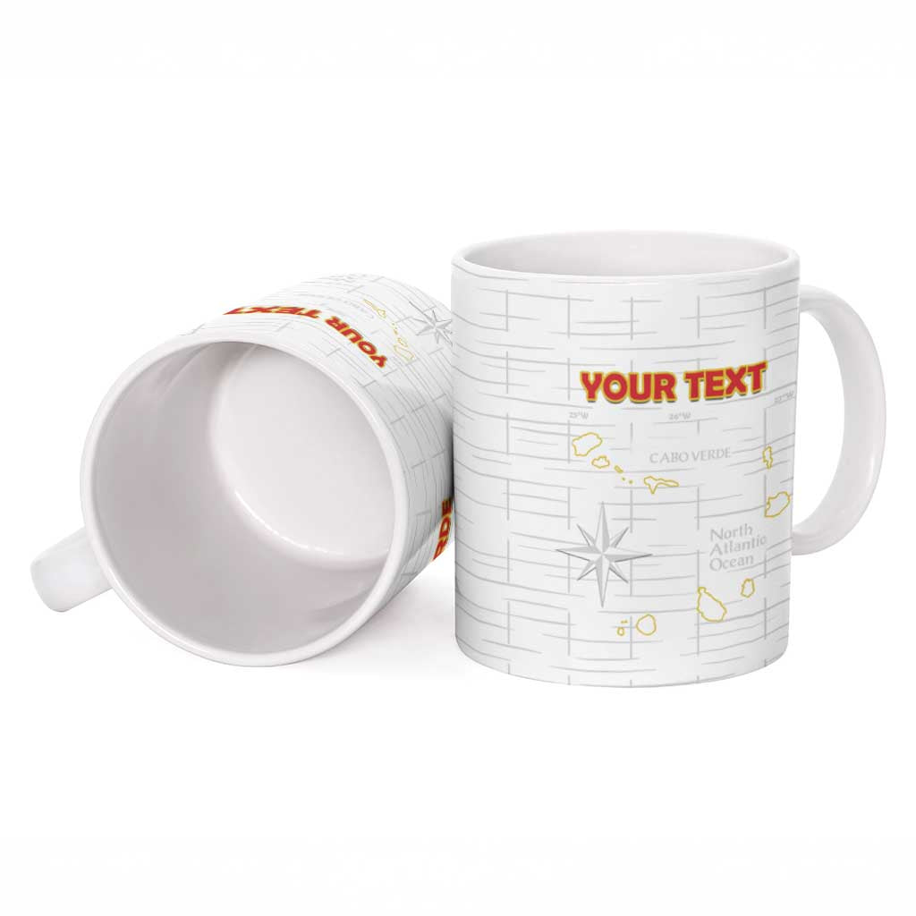 Custom Cape Verde Football Ceramic Mug Come On Tubaroes Azuis - White - Wonder Print Shop