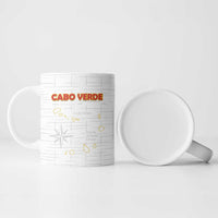 Custom Cape Verde Football Ceramic Mug Come On Tubaroes Azuis - White - Wonder Print Shop