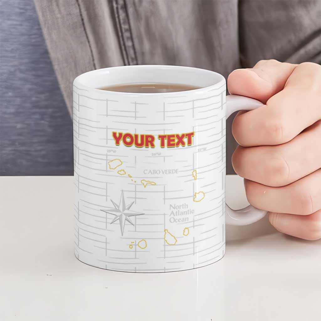 Custom Cape Verde Football Ceramic Mug Come On Tubaroes Azuis - White - Wonder Print Shop