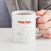 Custom Cape Verde Football Ceramic Mug Come On Tubaroes Azuis - White - Wonder Print Shop