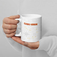 Custom Cape Verde Football Ceramic Mug Come On Tubaroes Azuis - White - Wonder Print Shop