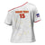 Custom Cape Verde Football Cross Shoulder Shirt Come On Tubaroes Azuis - White - Wonder Print Shop