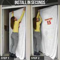 Custom Cape Verde Football Door Cover Come On Tubaroes Azuis - White - Wonder Print Shop