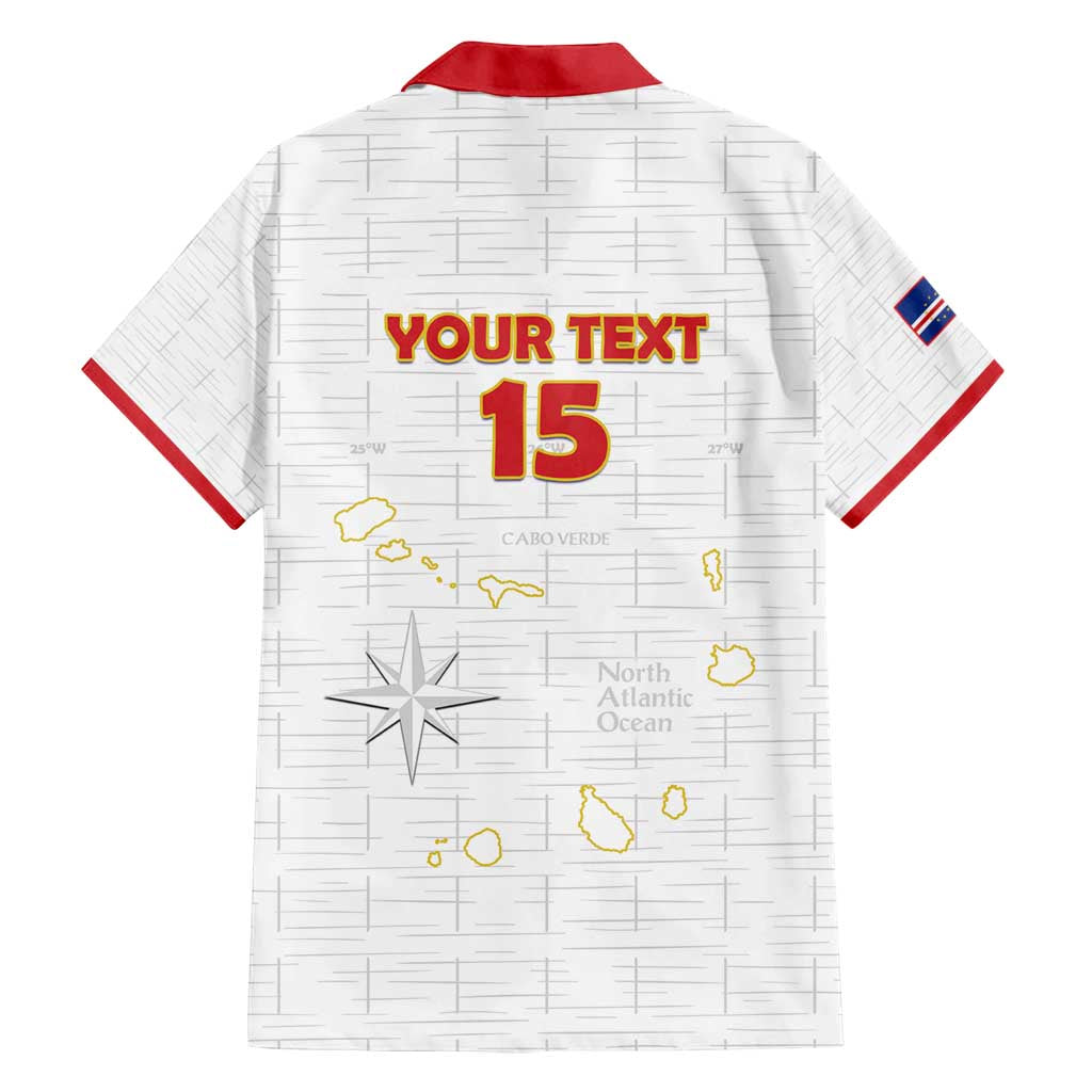 Custom Cape Verde Football Family Matching Off Shoulder Short Dress and Hawaiian Shirt Come On Tubaroes Azuis - White - Wonder Print Shop
