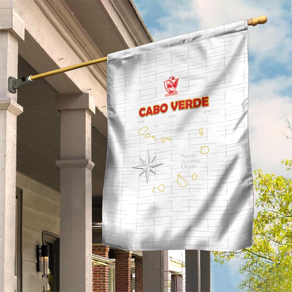 Cape Verde Football Garden Flag Come On Tubaroes Azuis - White - Wonder Print Shop