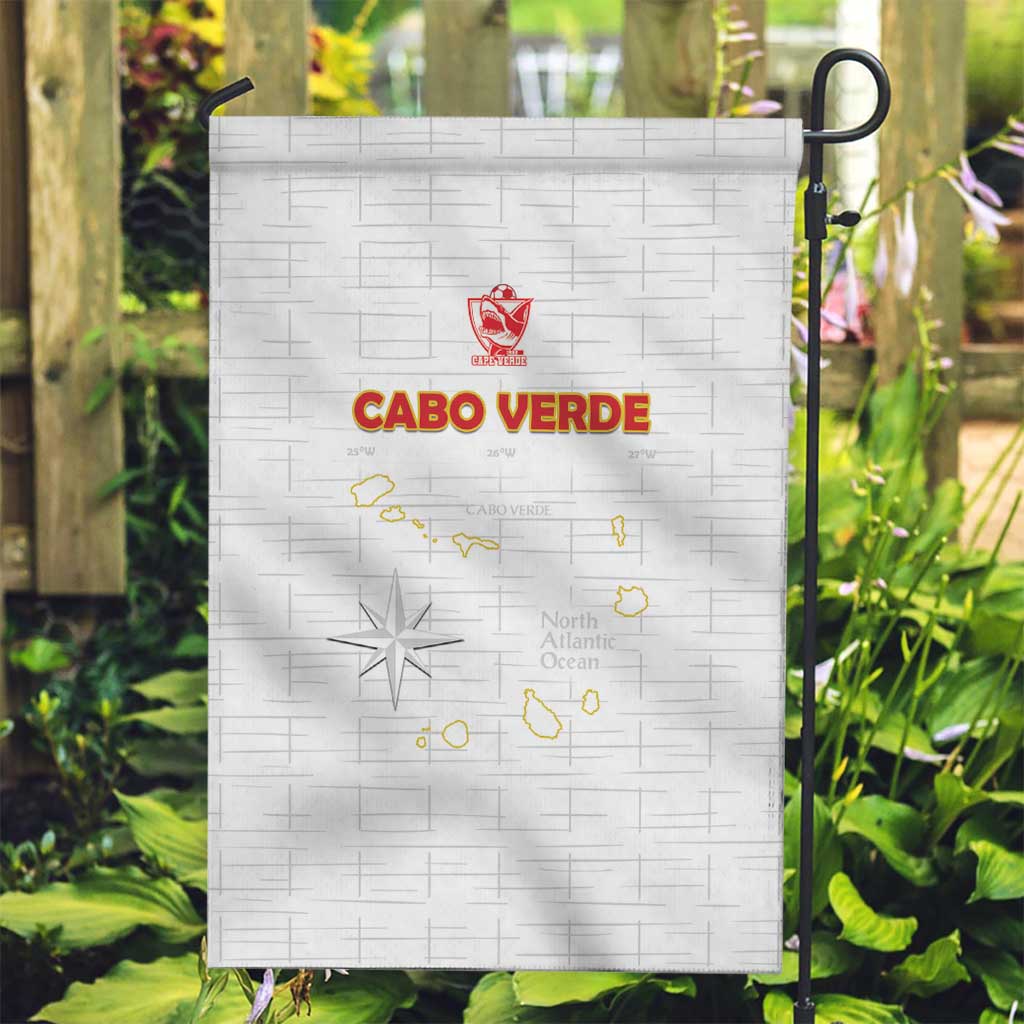 Cape Verde Football Garden Flag Come On Tubaroes Azuis - White - Wonder Print Shop