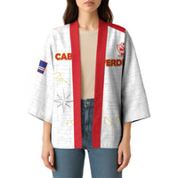 Custom Cape Verde Football Kimono Come On Tubaroes Azuis - White - Wonder Print Shop