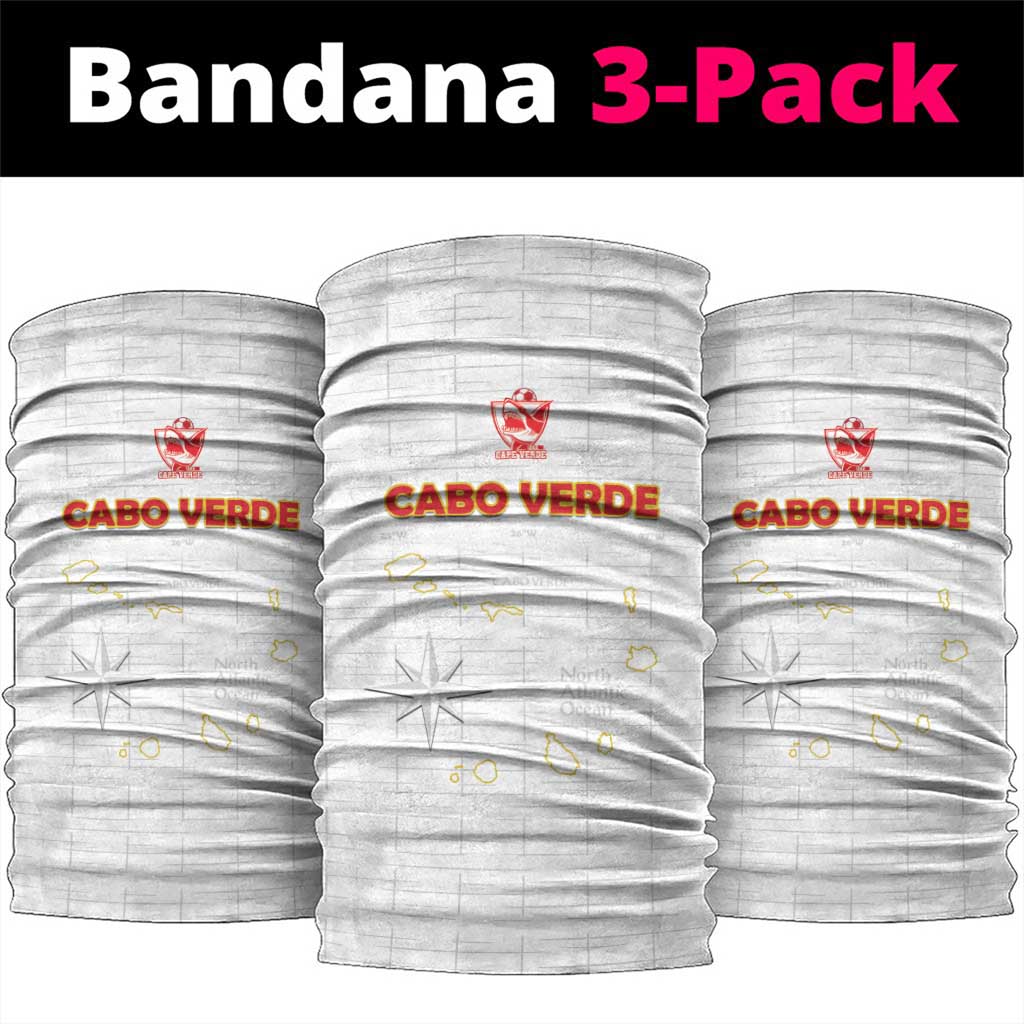 Cape Verde Football Neck Gaiter Come On Tubaroes Azuis - White - Wonder Print Shop