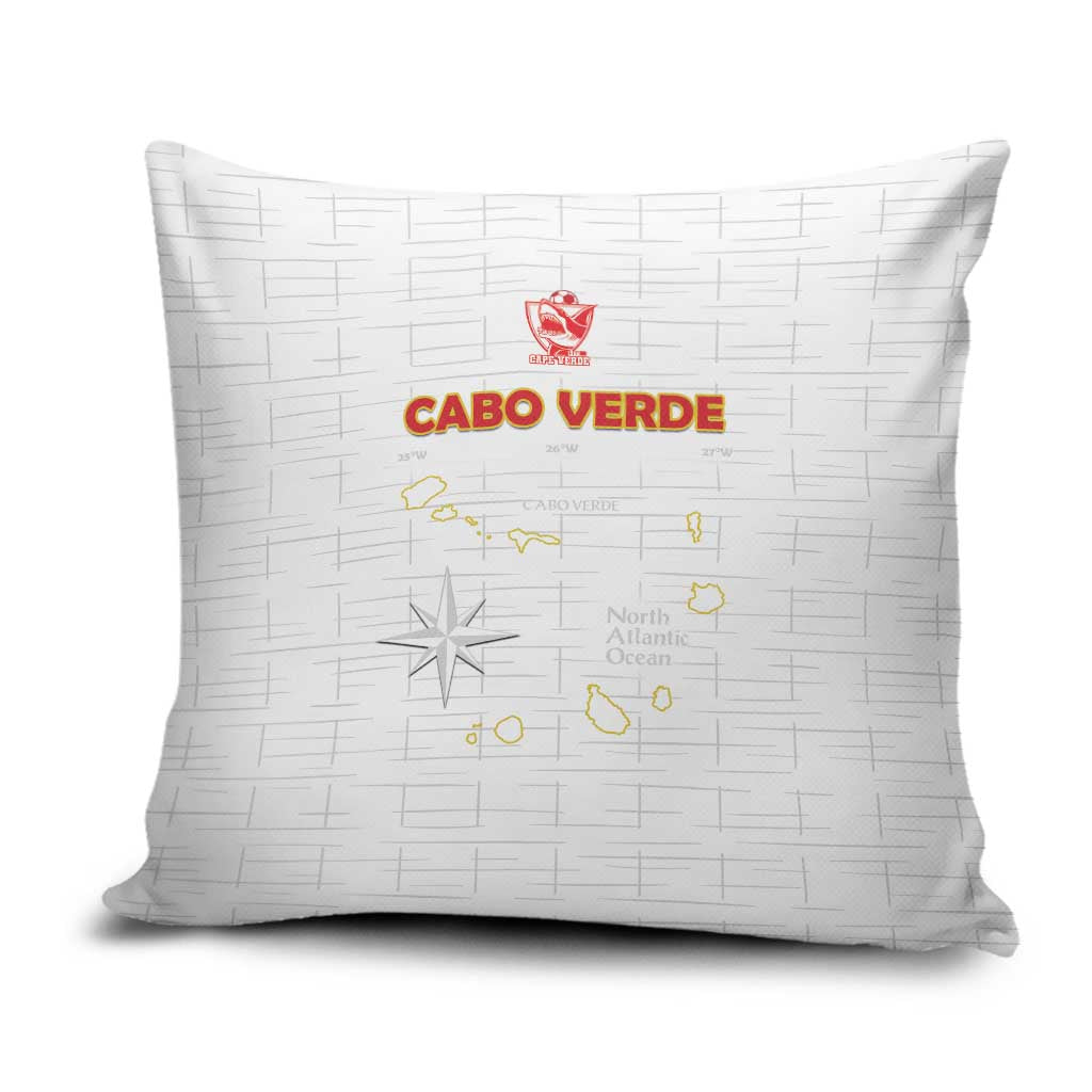 Cape Verde Football Pillow Cover Come On Tubaroes Azuis - White - Wonder Print Shop