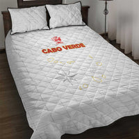 Cape Verde Football Quilt Bed Set Come On Tubaroes Azuis - White - Wonder Print Shop