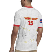 Custom Cape Verde Football Rugby Jersey Come On Tubaroes Azuis - White - Wonder Print Shop