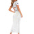 Custom Cape Verde Football Short Sleeve Bodycon Dress Come On Tubaroes Azuis - White - Wonder Print Shop